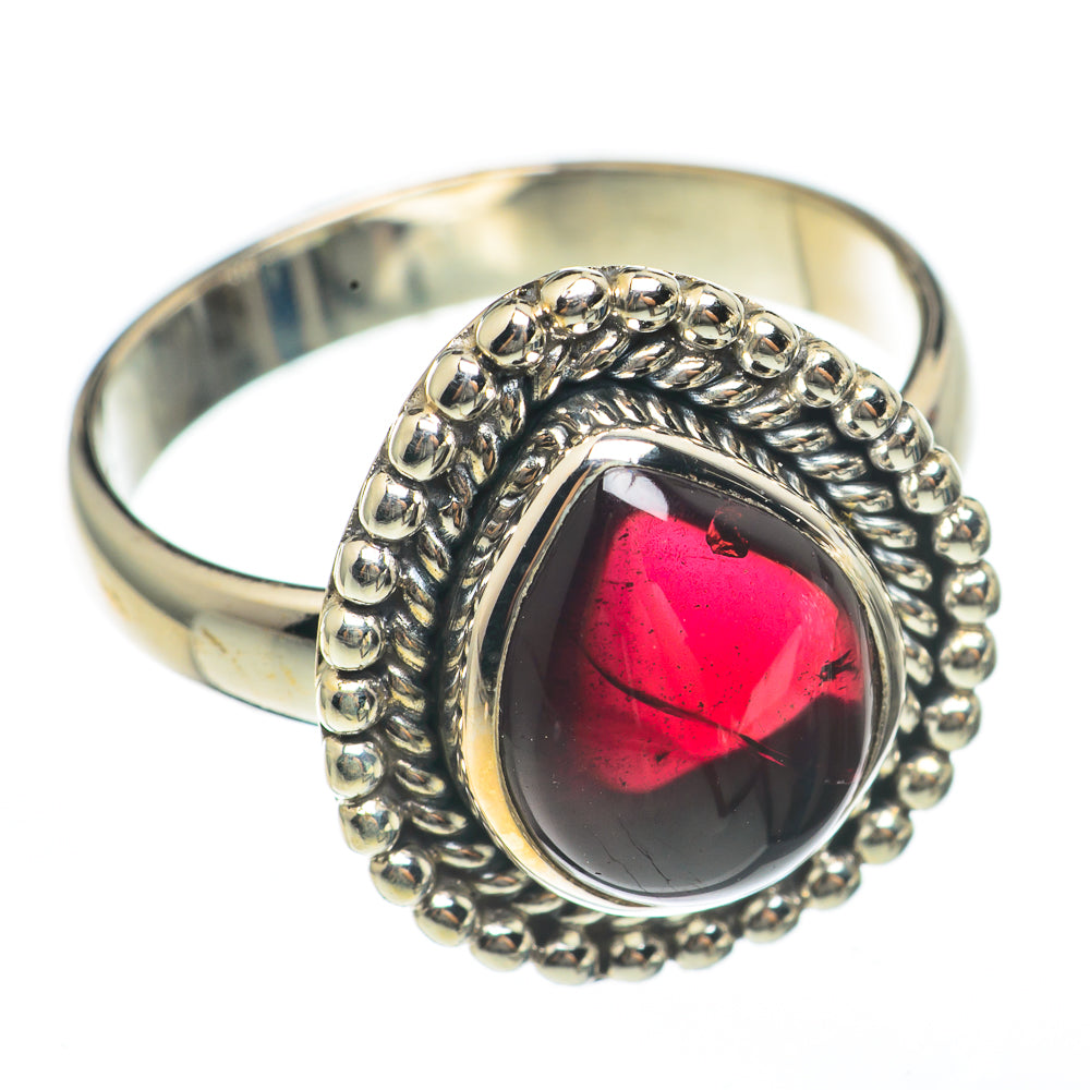 Garnet Rings handcrafted by Anasilvercos - RING68192