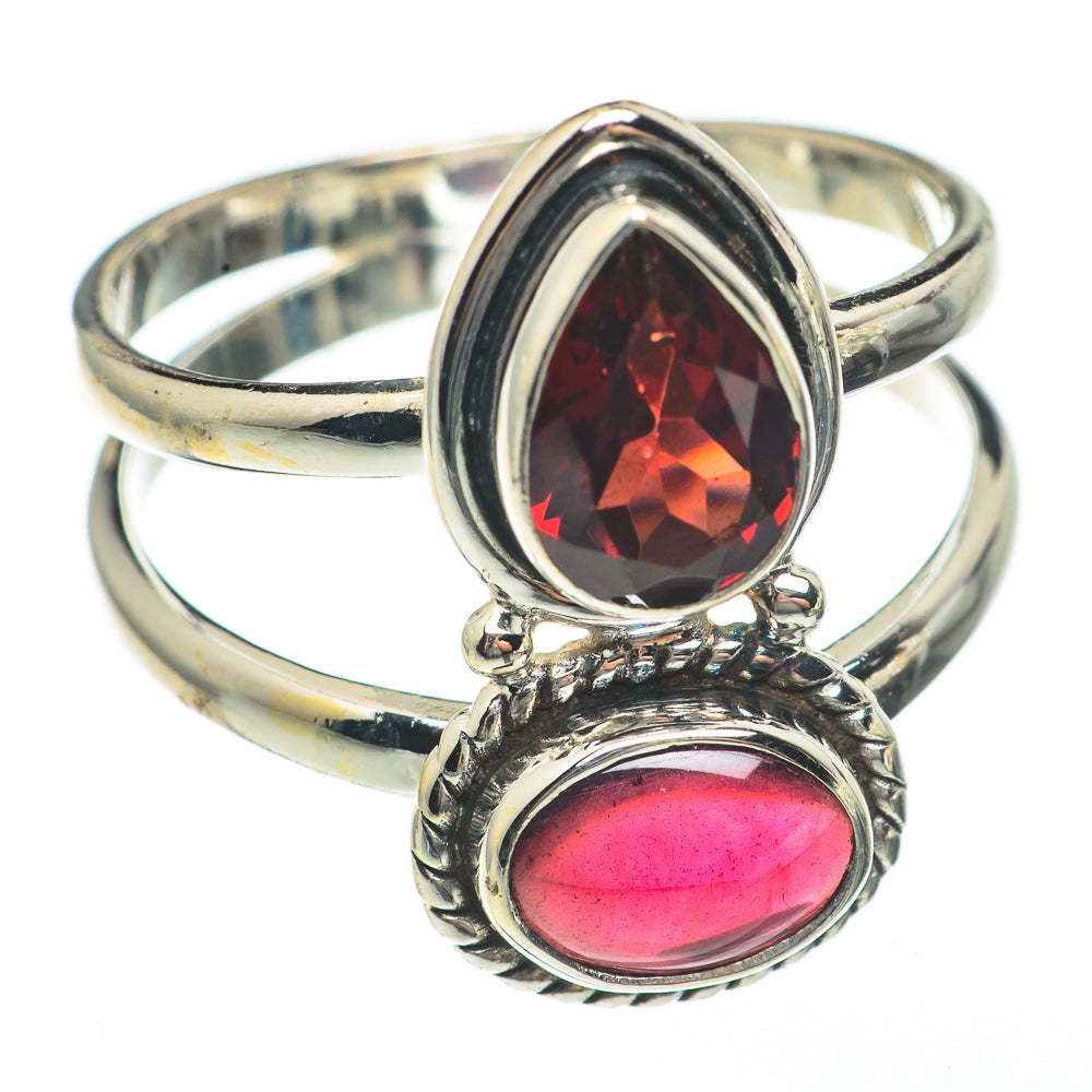 Garnet Rings handcrafted by Anasilvercos - RING68193