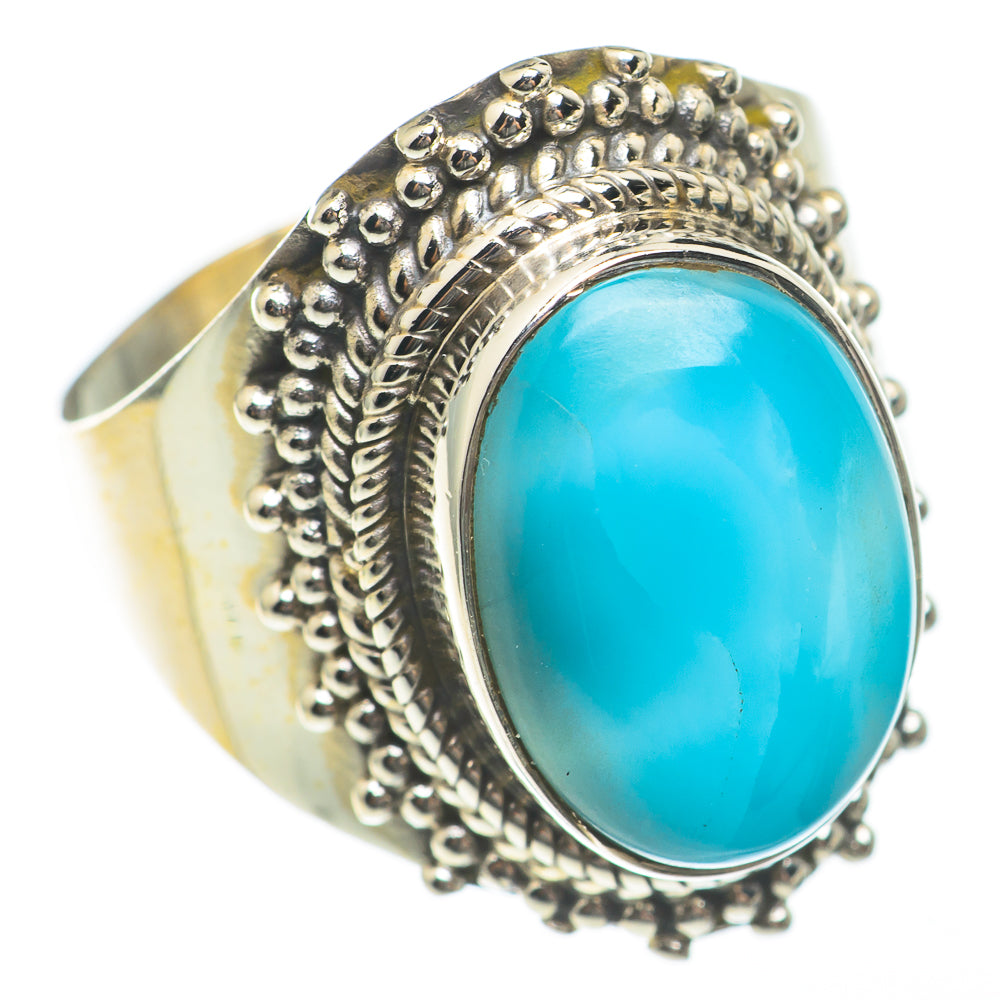 Larimar Rings handcrafted by Anasilvercos - RING68205