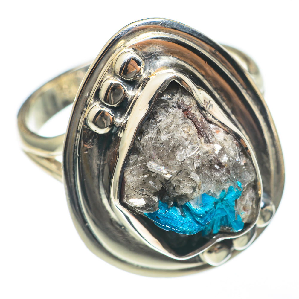 Cavansite Crystal Rings handcrafted by Anasilvercos - RING68206
