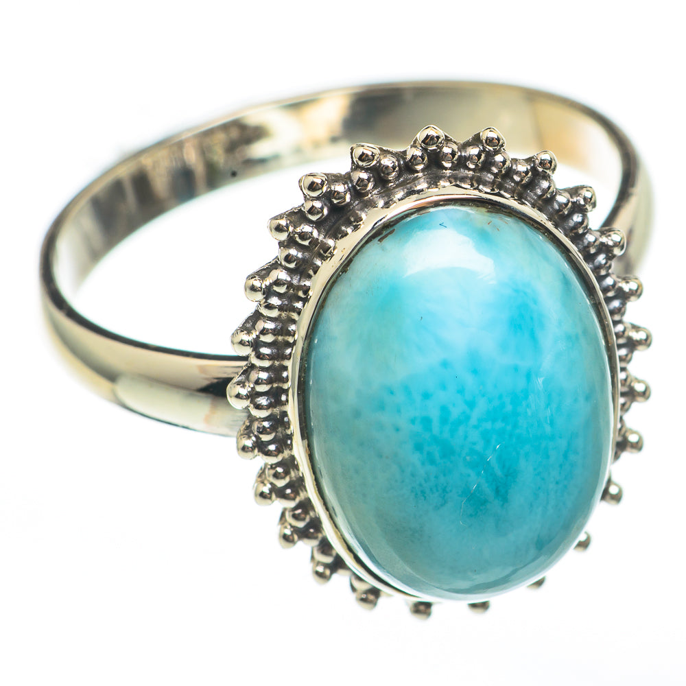 Larimar Rings handcrafted by Anasilvercos - RING68209