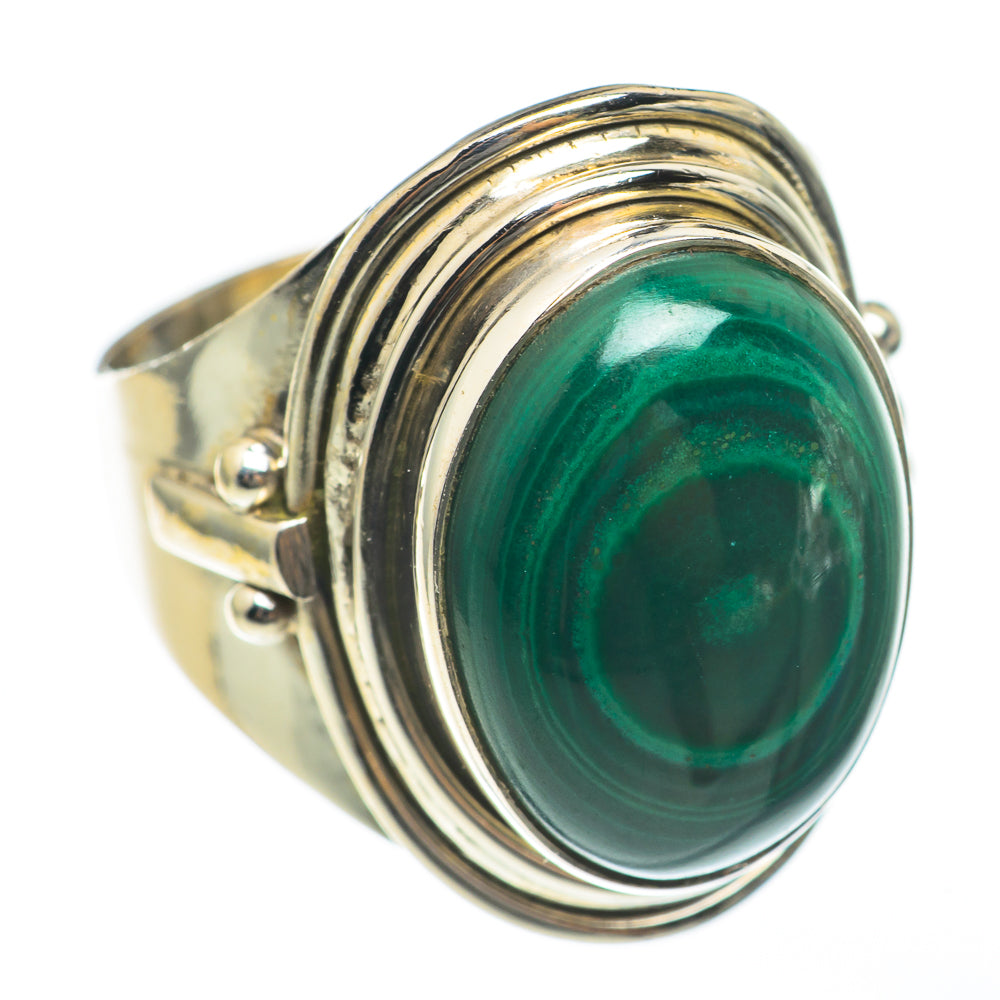 Malachite Rings handcrafted by Anasilvercos - RING68211