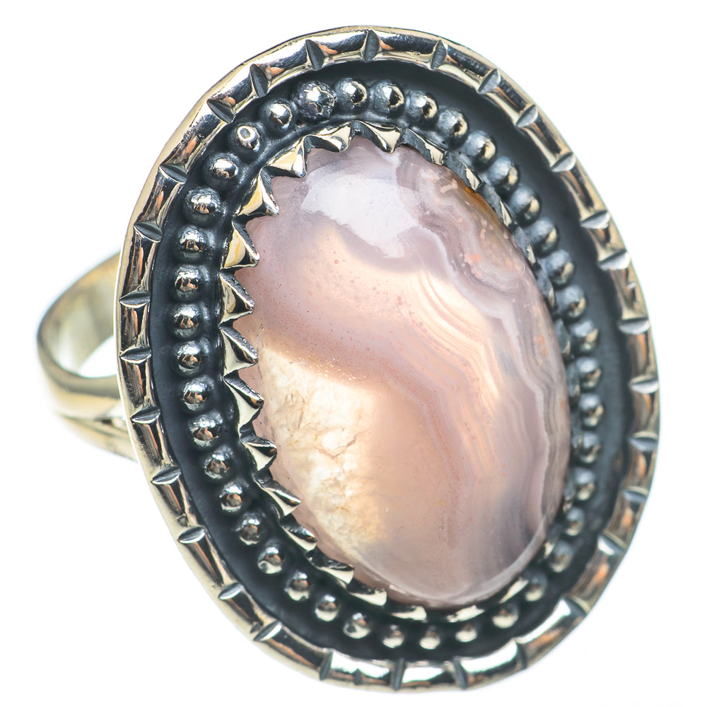 Botswana Agate Rings handcrafted by Anasilvercos - RING68223