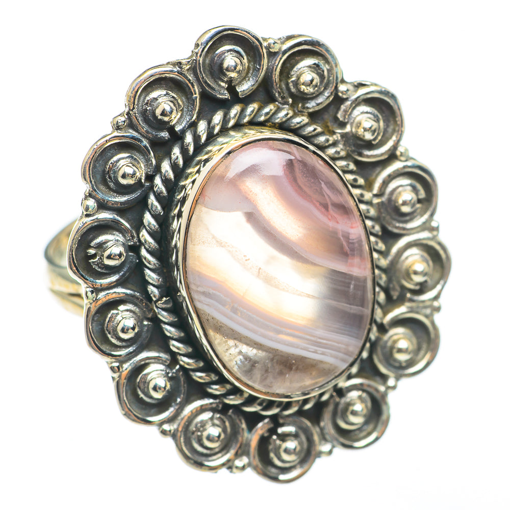 Botswana Agate Rings handcrafted by Anasilvercos - RING68224
