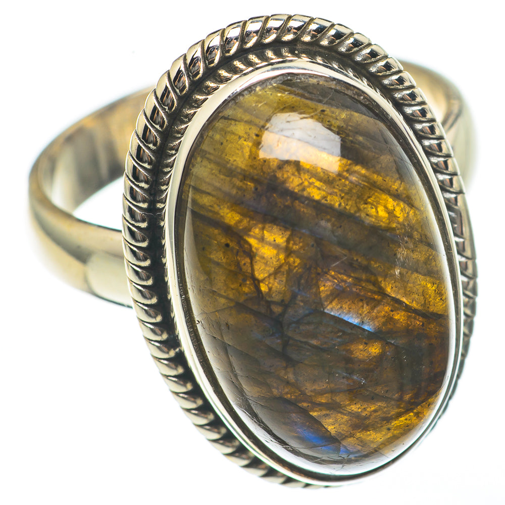 Labradorite Rings handcrafted by Anasilvercos - RING68235