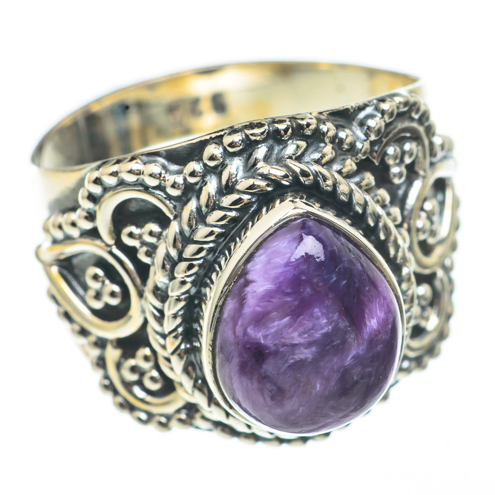 Charoite Rings handcrafted by Anasilvercos - RING68245