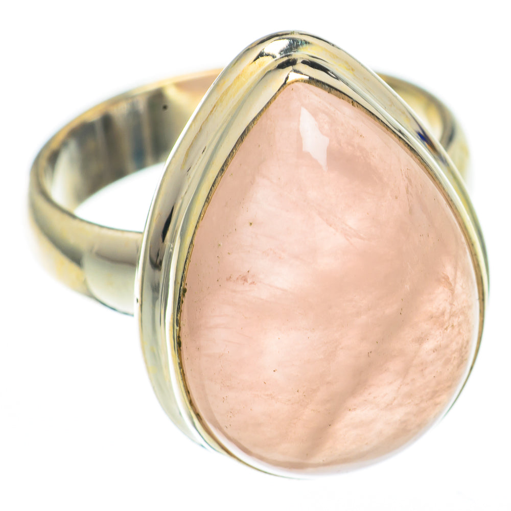Rose Quartz Rings handcrafted by Anasilvercos - RING68269