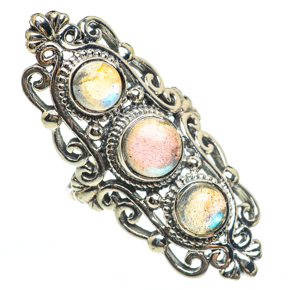 Labradorite Rings handcrafted by Anasilvercos - RING68287