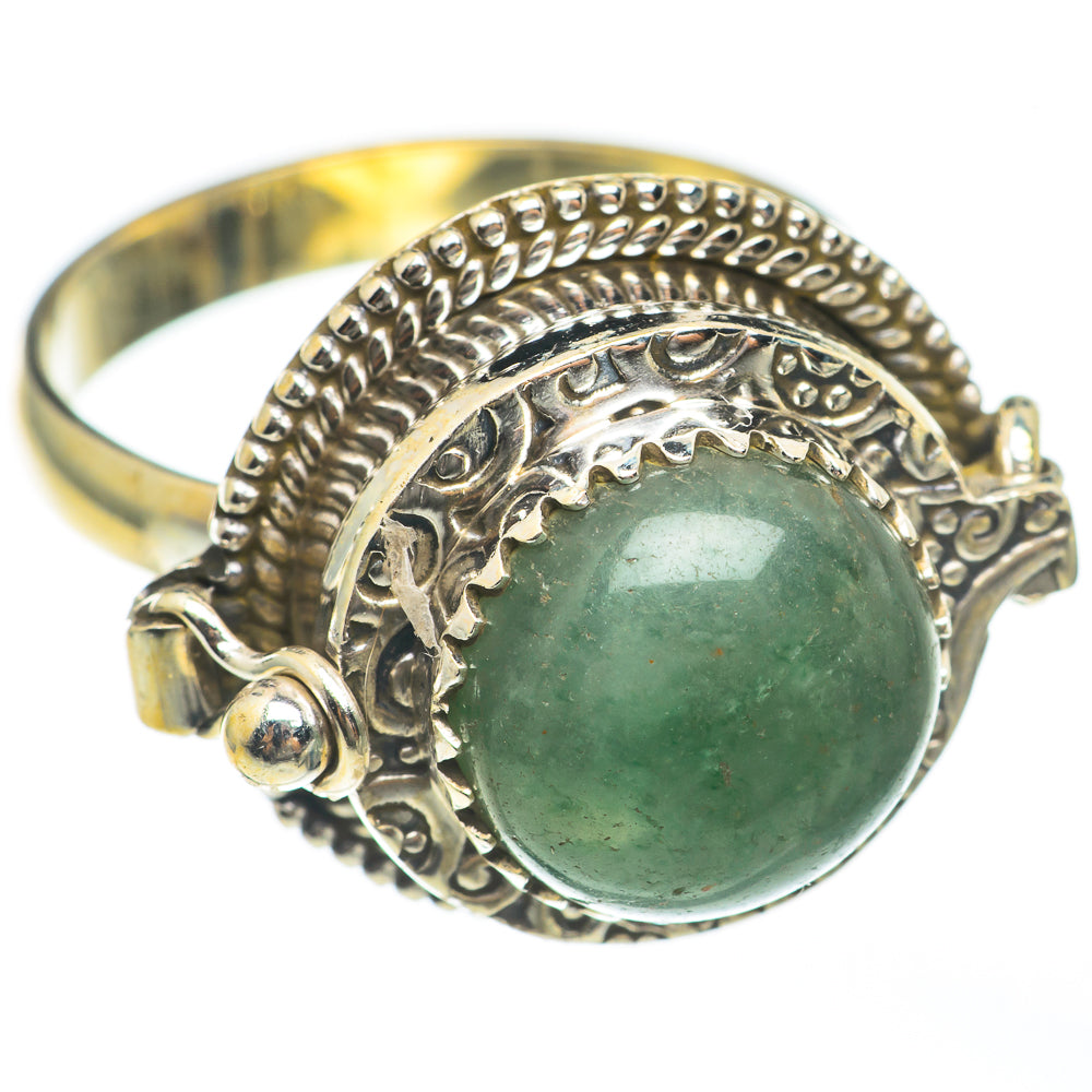 Green Aventurine Rings handcrafted by Anasilvercos - RING68291