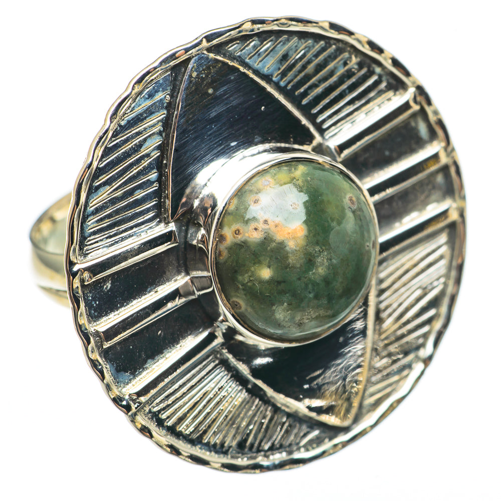 Ocean Jasper Rings handcrafted by Anasilvercos - RING68292