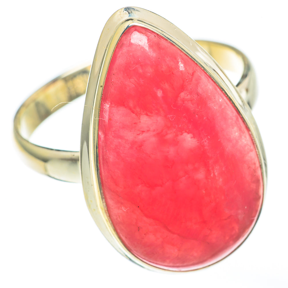 Pink Agate Rings handcrafted by Anasilvercos - RING68297