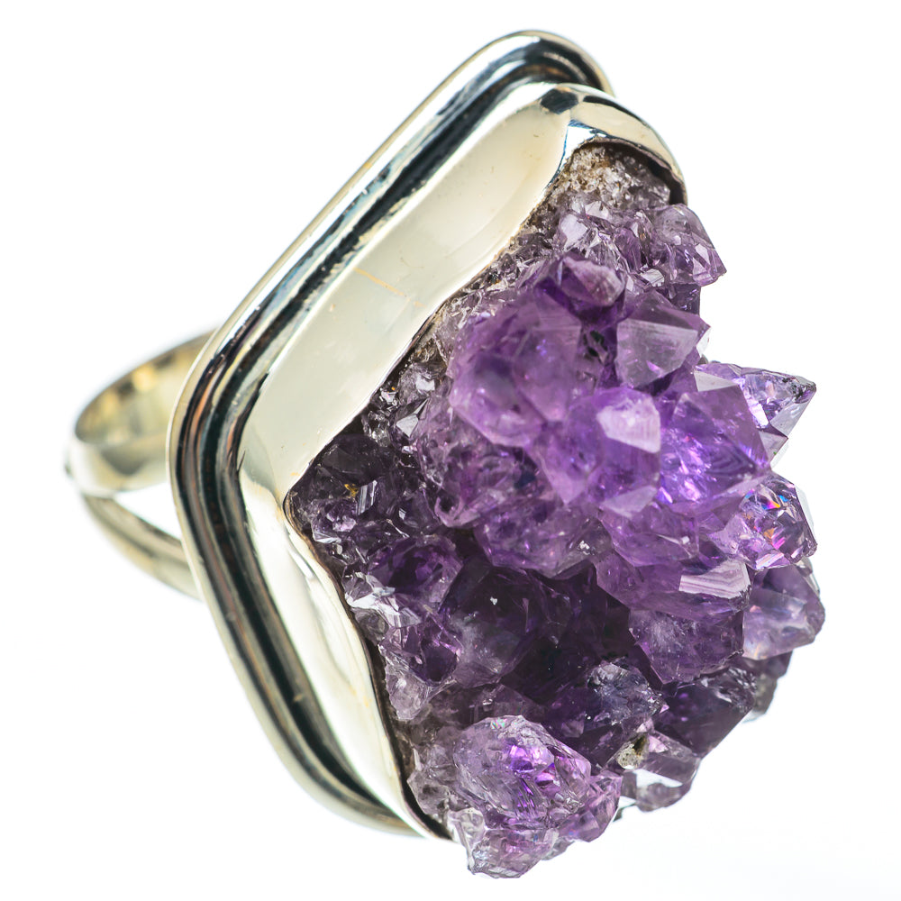 Amethyst Crystal Rings handcrafted by Anasilvercos - RING68300