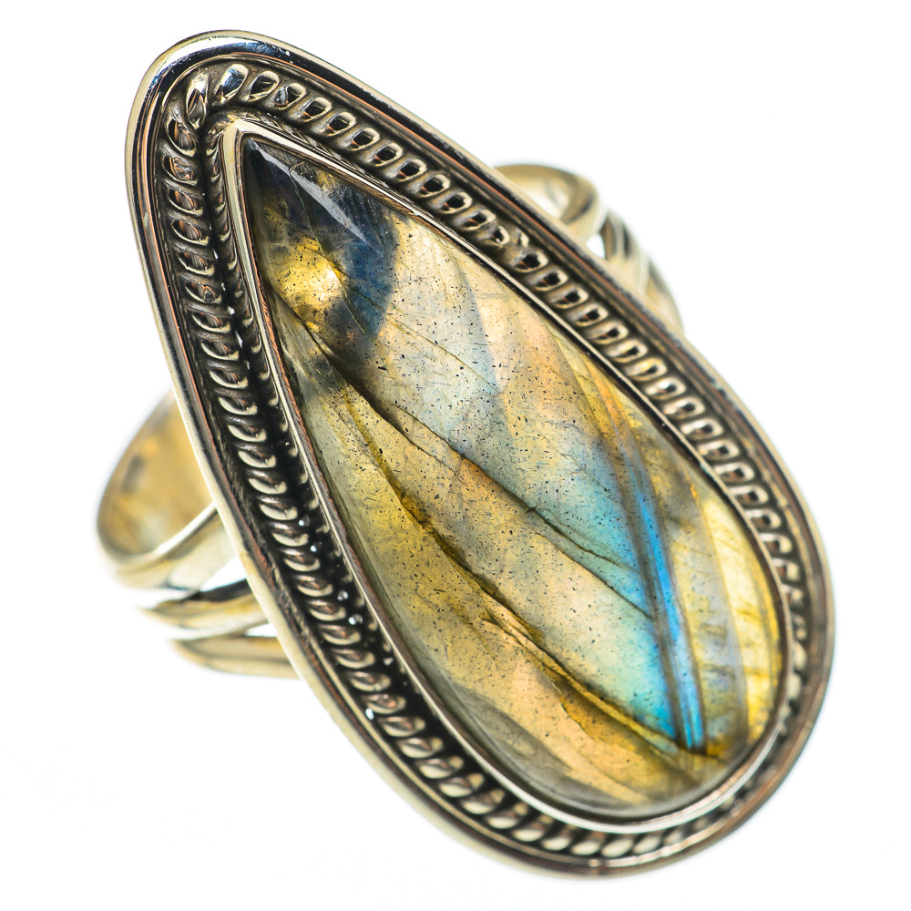 Labradorite Rings handcrafted by Anasilvercos - RING68321