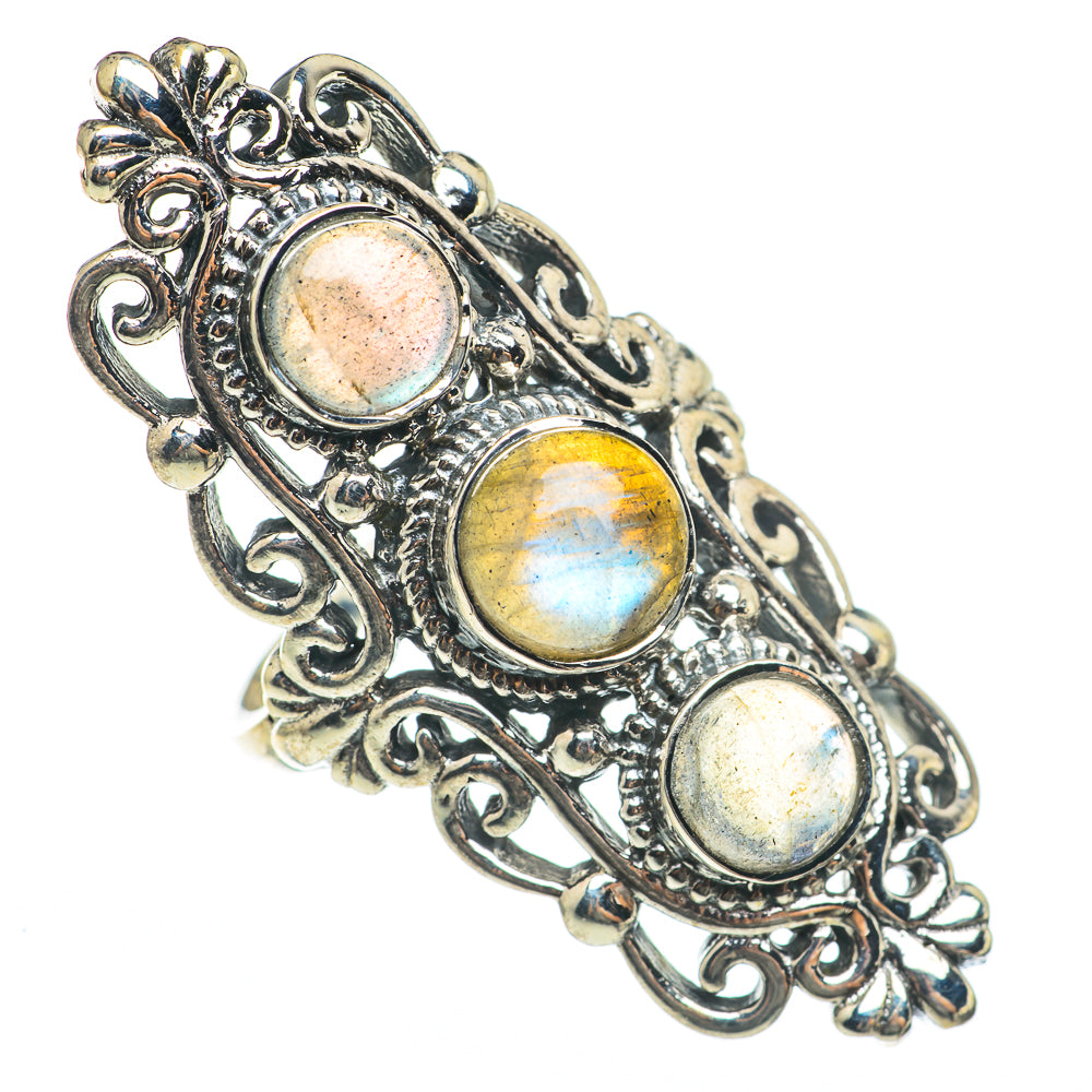 Labradorite Rings handcrafted by Anasilvercos - RING68324