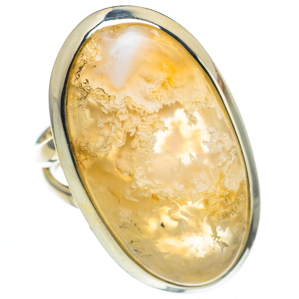 Plume Agate Rings handcrafted by Anasilvercos - RING68334