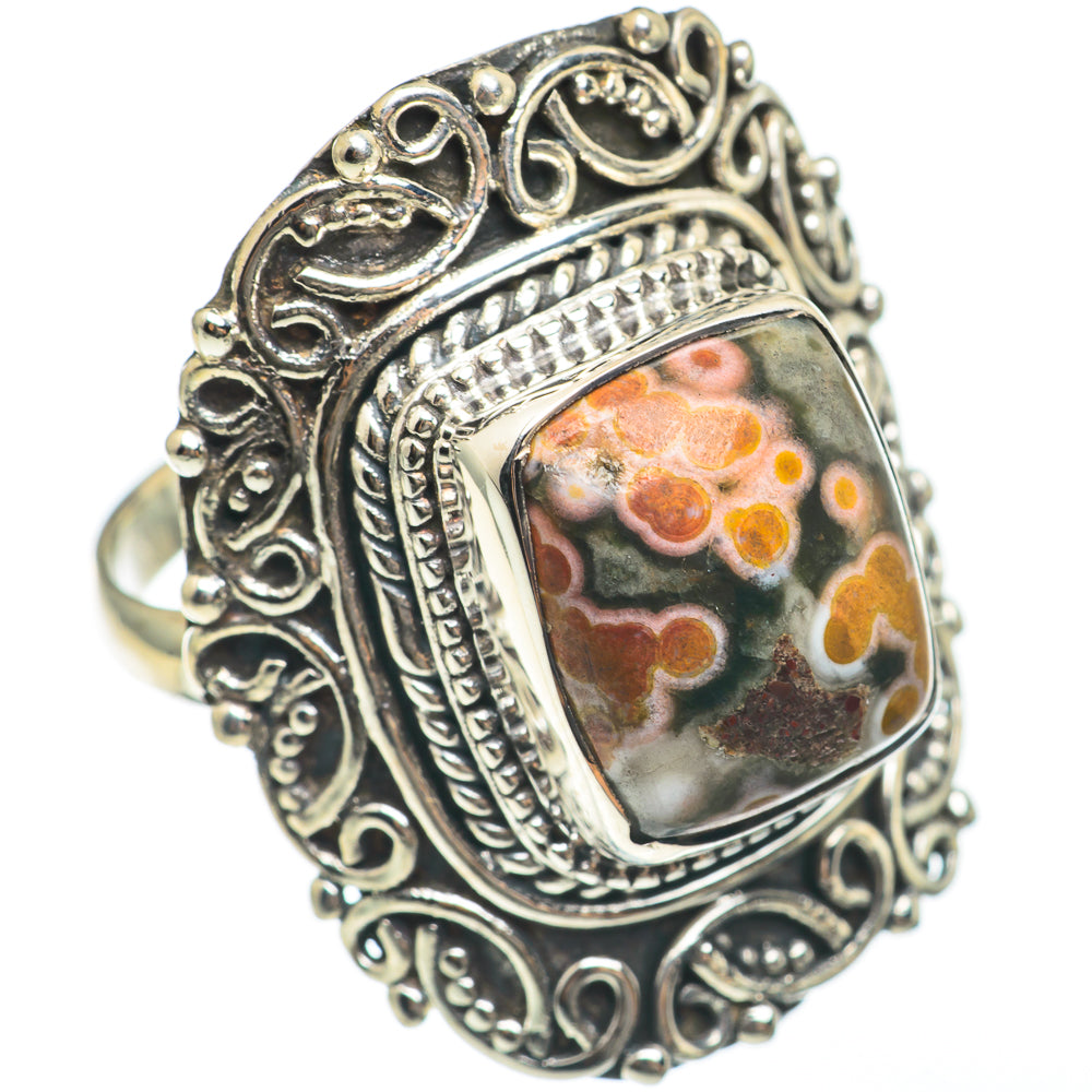 Ocean Jasper Rings handcrafted by Anasilvercos - RING68345