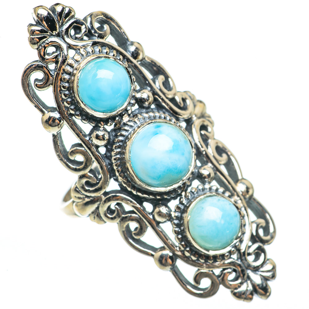 Larimar Rings handcrafted by Anasilvercos - RING68348