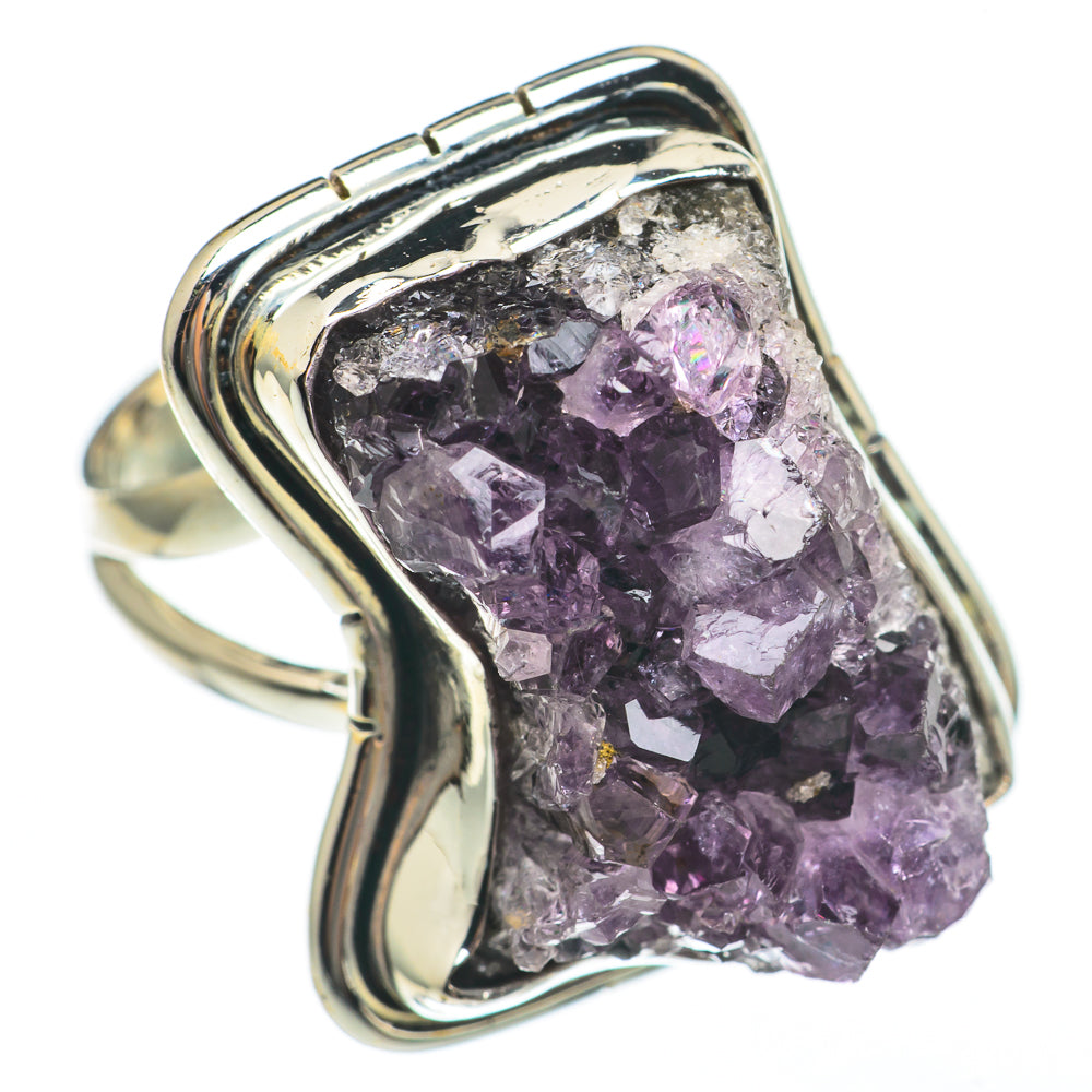 Amethyst Crystal Rings handcrafted by Anasilvercos - RING68359