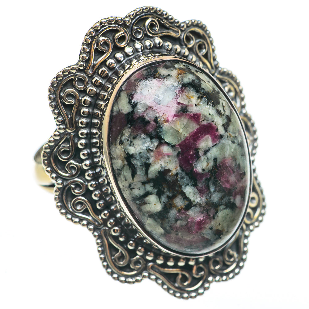 Russian Eudialyte Rings handcrafted by Anasilvercos - RING68364