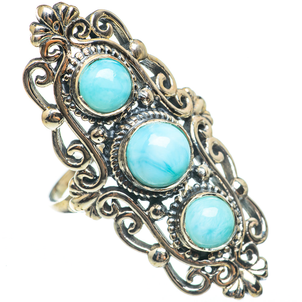 Larimar Rings handcrafted by Anasilvercos - RING68371