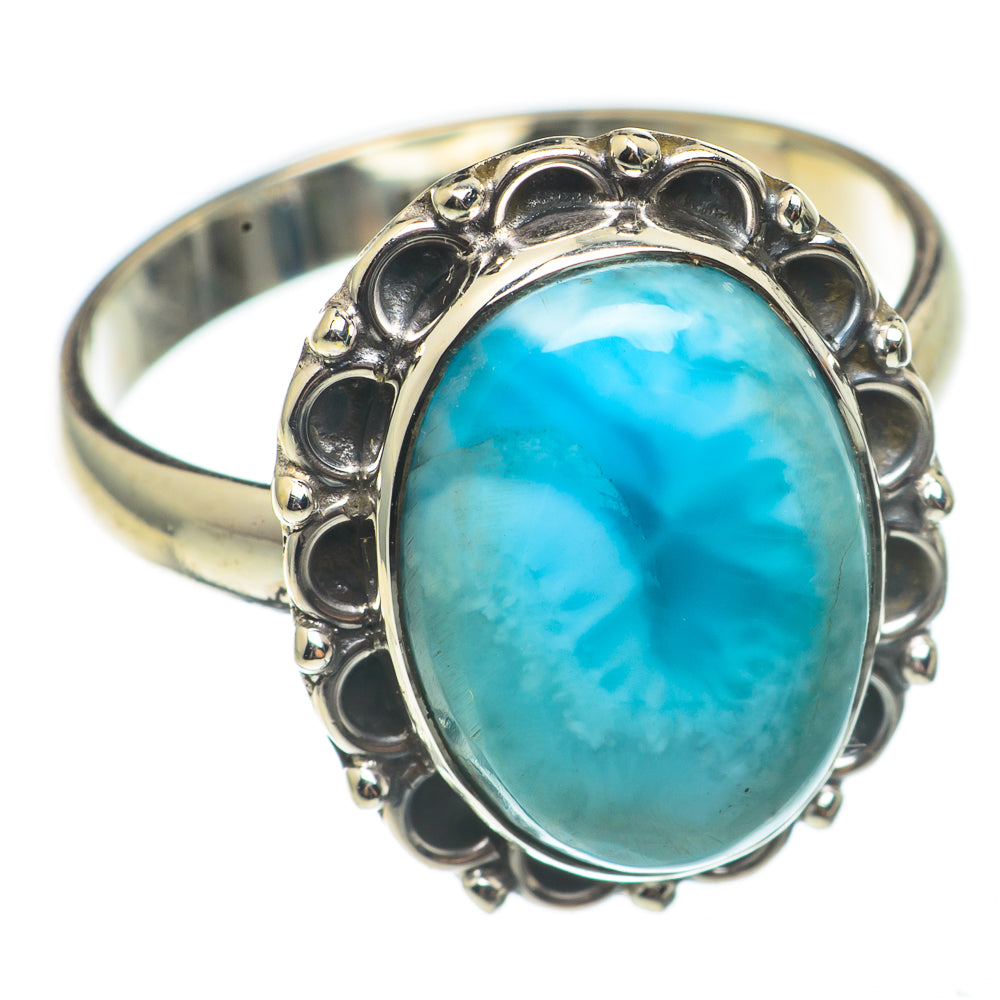 Larimar Rings handcrafted by Anasilvercos - RING68380