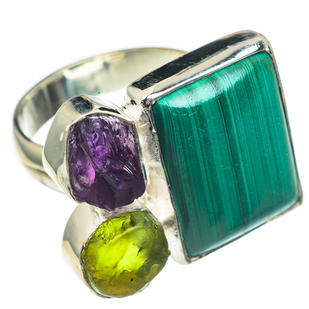 Malachite Rings handcrafted by Anasilvercos - RING68382