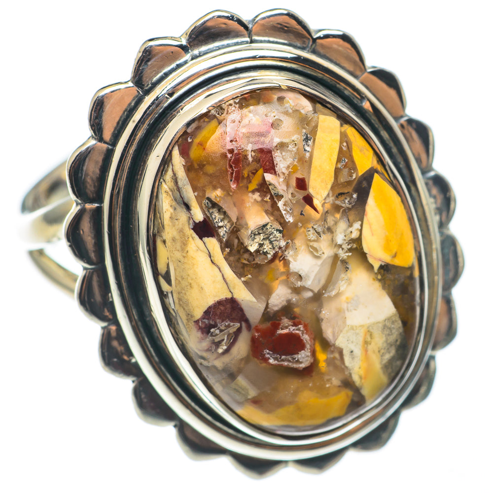 Brecciated Mookaite Rings handcrafted by Anasilvercos - RING68386