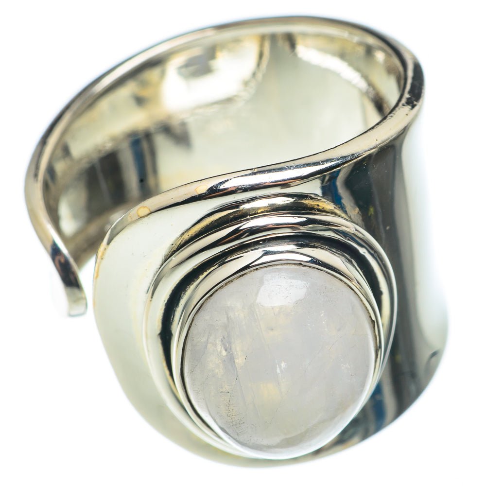 Rainbow Moonstone Rings handcrafted by Anasilvercos - RING68400