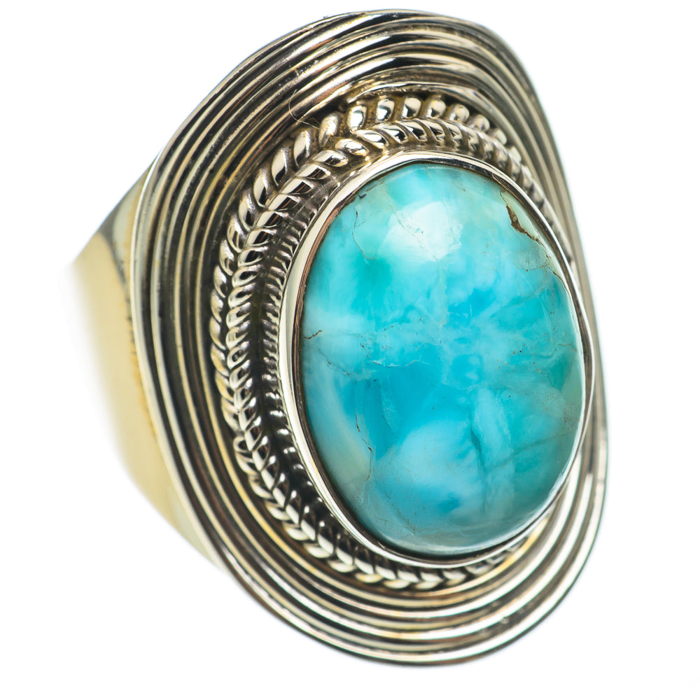 Larimar Rings handcrafted by Anasilvercos - RING68413