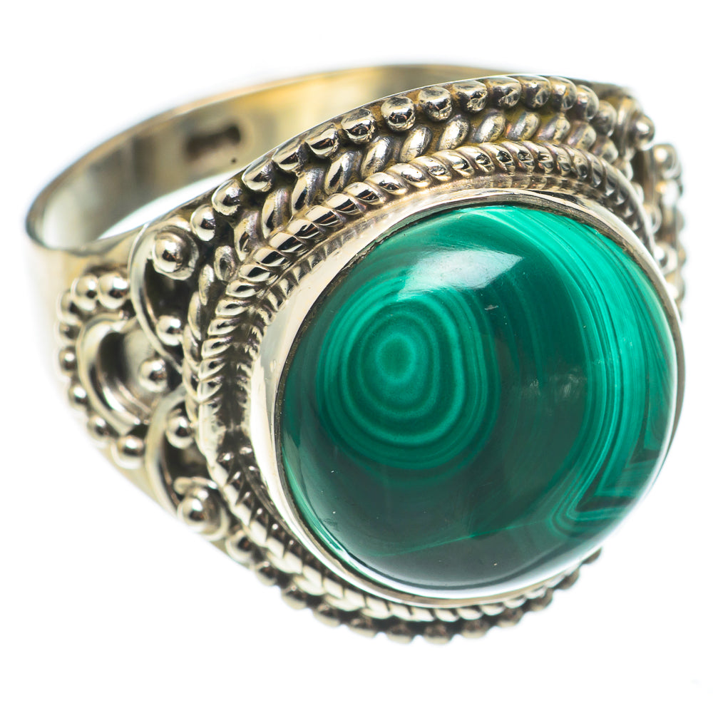 Malachite Rings handcrafted by Anasilvercos - RING68415