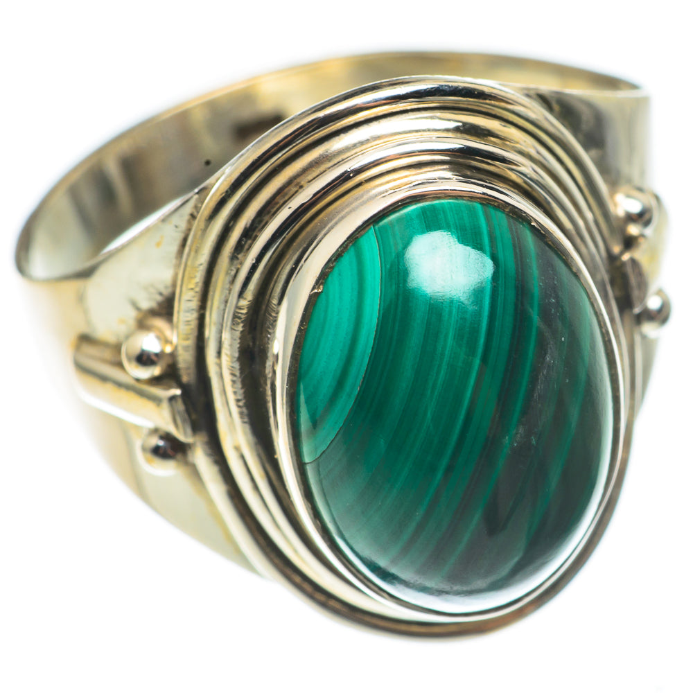 Malachite Rings handcrafted by Anasilvercos - RING68417
