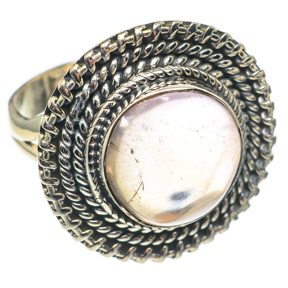 Rose Quartz Rings handcrafted by Anasilvercos - RING68439