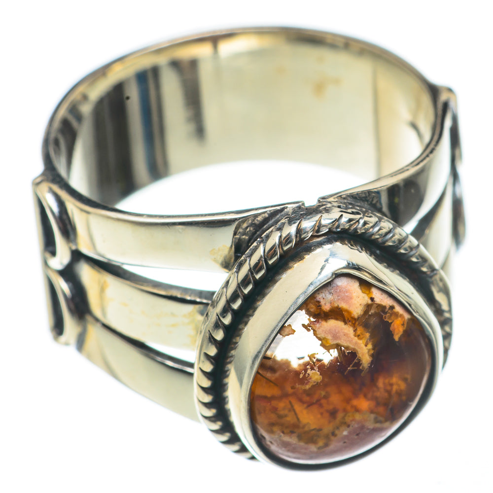 Mexican Fire Opal Rings handcrafted by Anasilvercos - RING68440