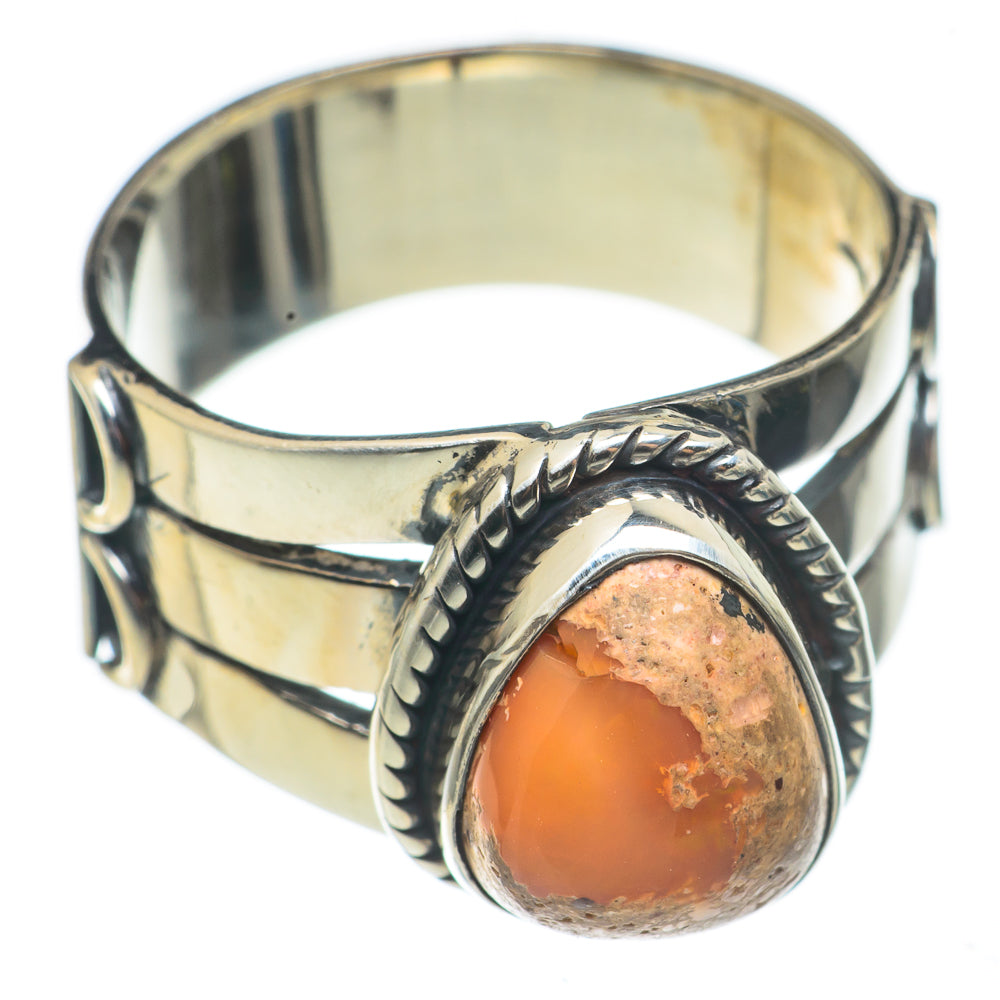 Mexican Fire Opal Rings handcrafted by Anasilvercos - RING68441