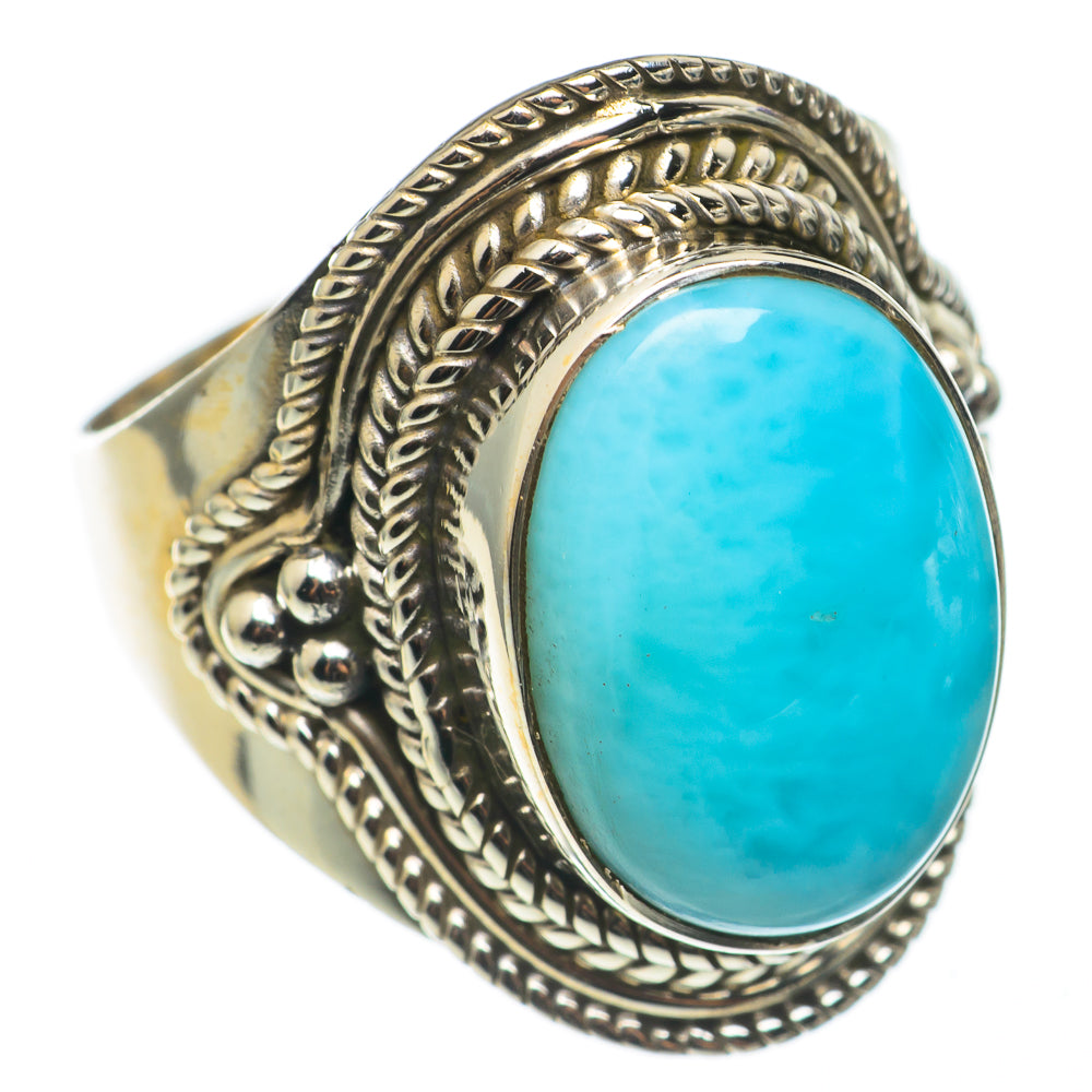Larimar Rings handcrafted by Anasilvercos - RING68444