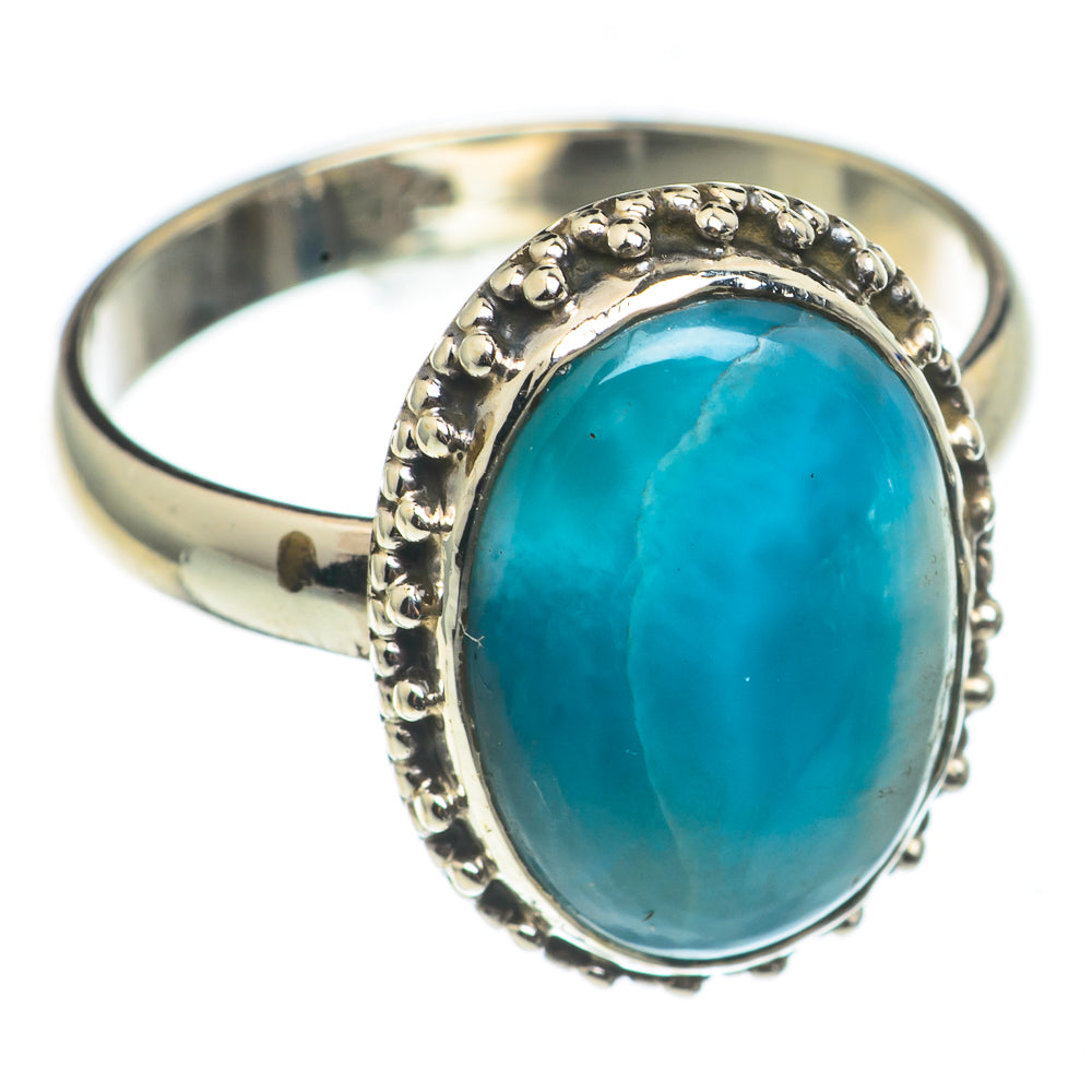 Larimar Rings handcrafted by Anasilvercos - RING68445