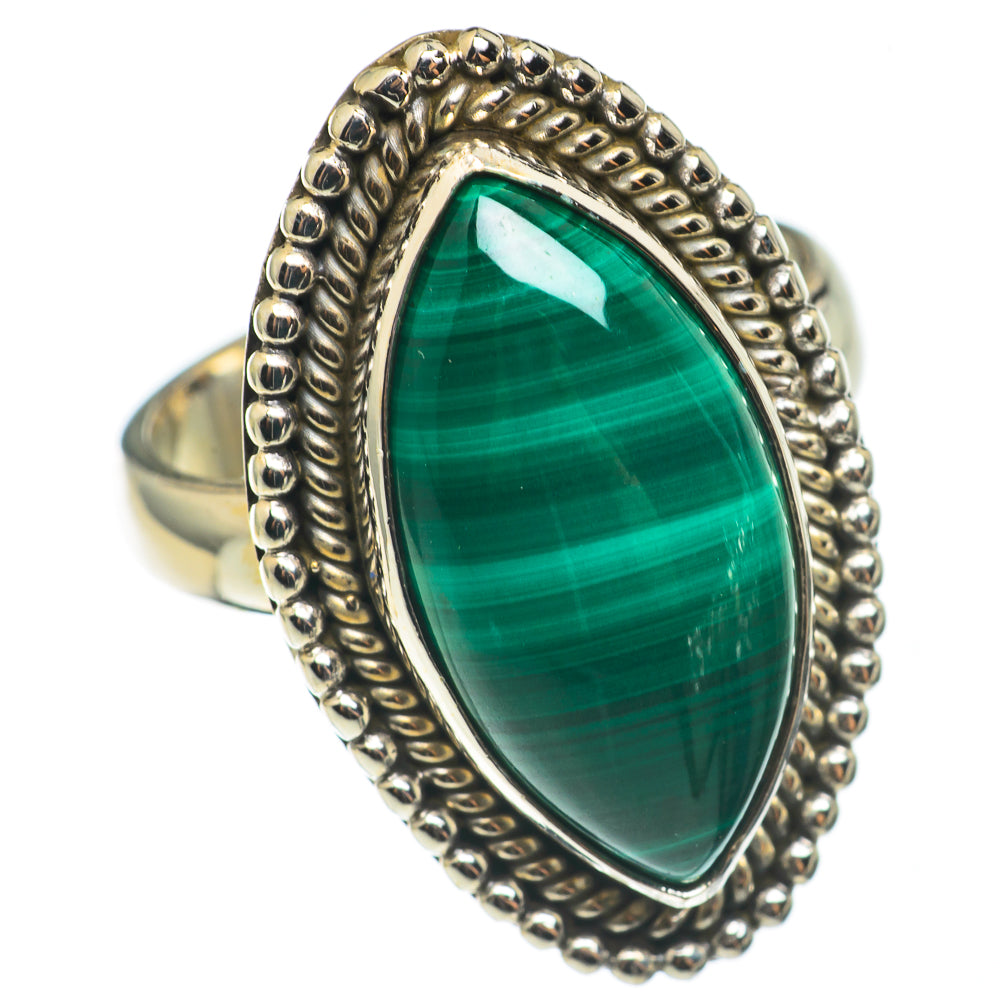 Malachite Rings handcrafted by Anasilvercos - RING68448