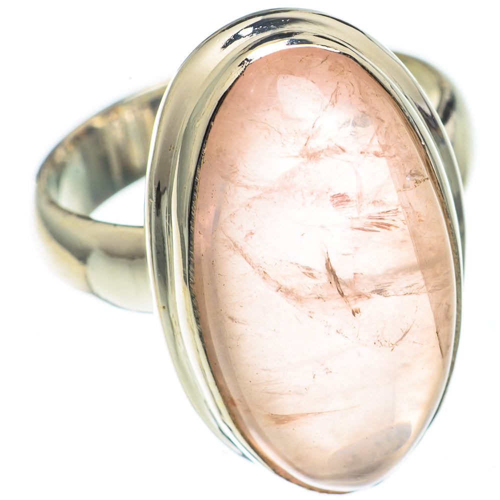 Rose Quartz Rings handcrafted by Anasilvercos - RING68459