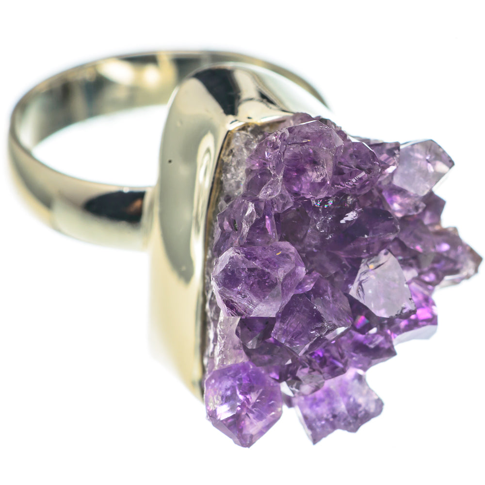 Amethyst Crystal Rings handcrafted by Anasilvercos - RING68462