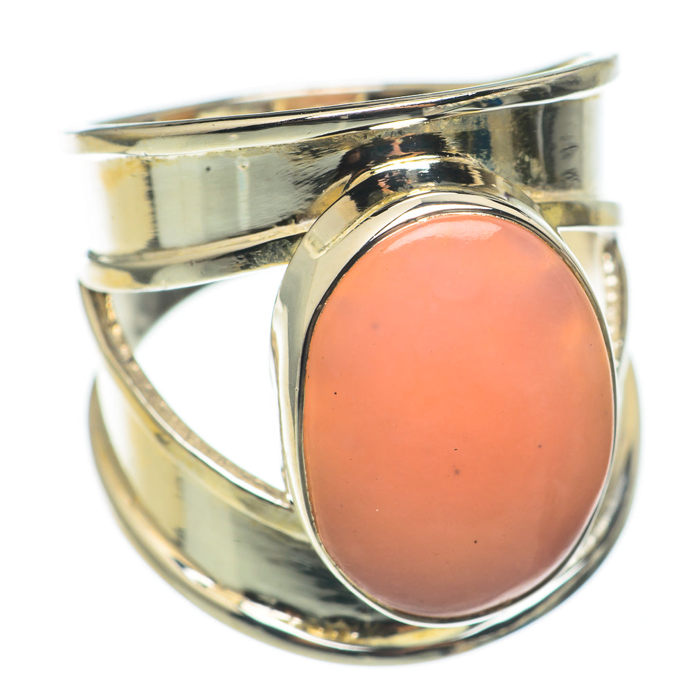 Pink Opal Rings handcrafted by Anasilvercos - RING68489