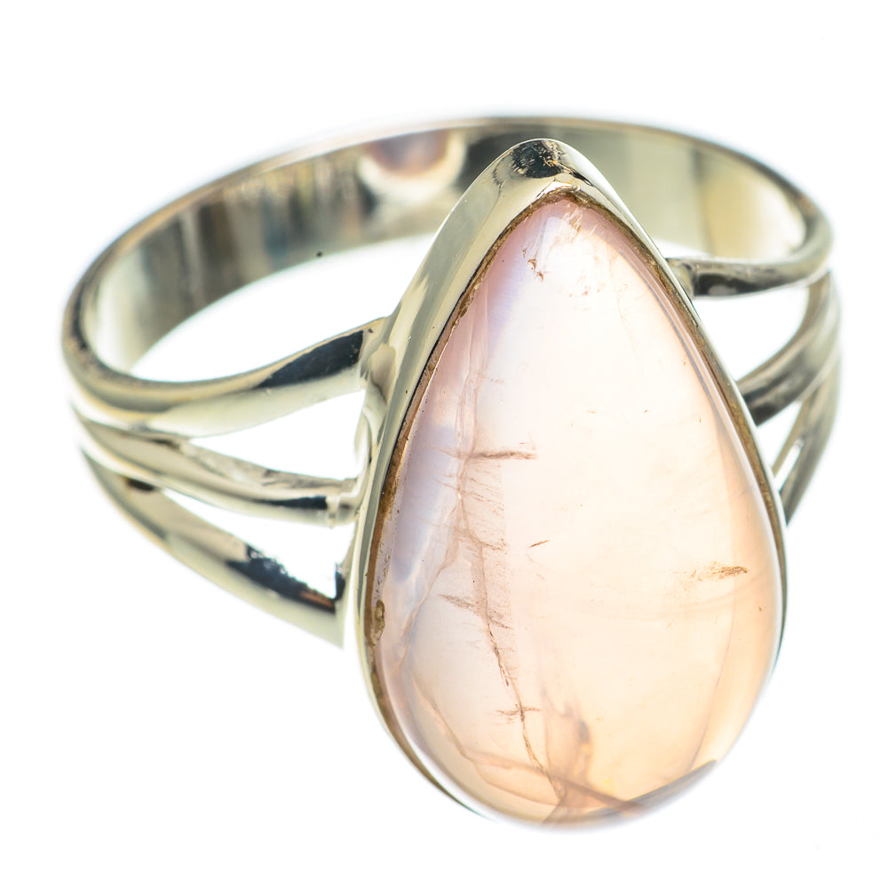 Rose Quartz Rings handcrafted by Anasilvercos - RING68490
