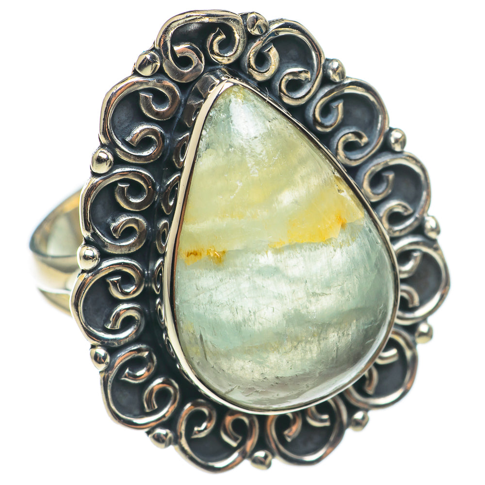 Green Fluorite Rings handcrafted by Anasilvercos - RING68505