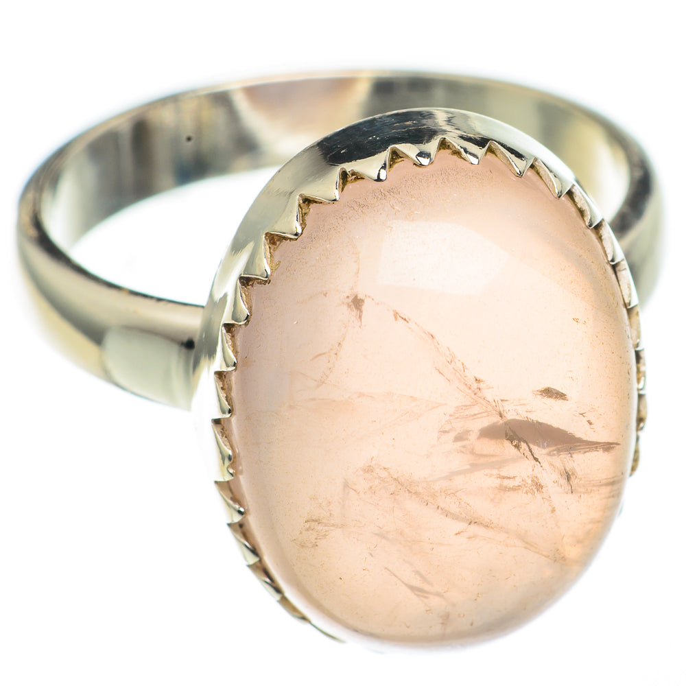 Rose Quartz Rings handcrafted by Anasilvercos - RING68519