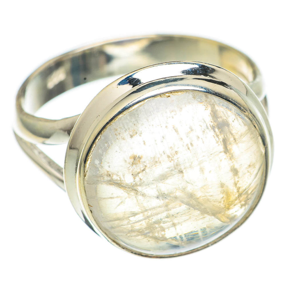 Rainbow Moonstone Rings handcrafted by Anasilvercos - RING68528
