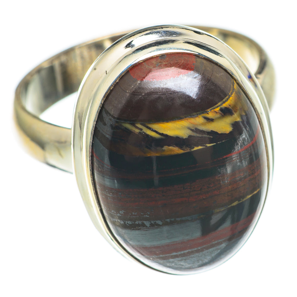 Red Tiger Iron Rings handcrafted by Anasilvercos - RING68544