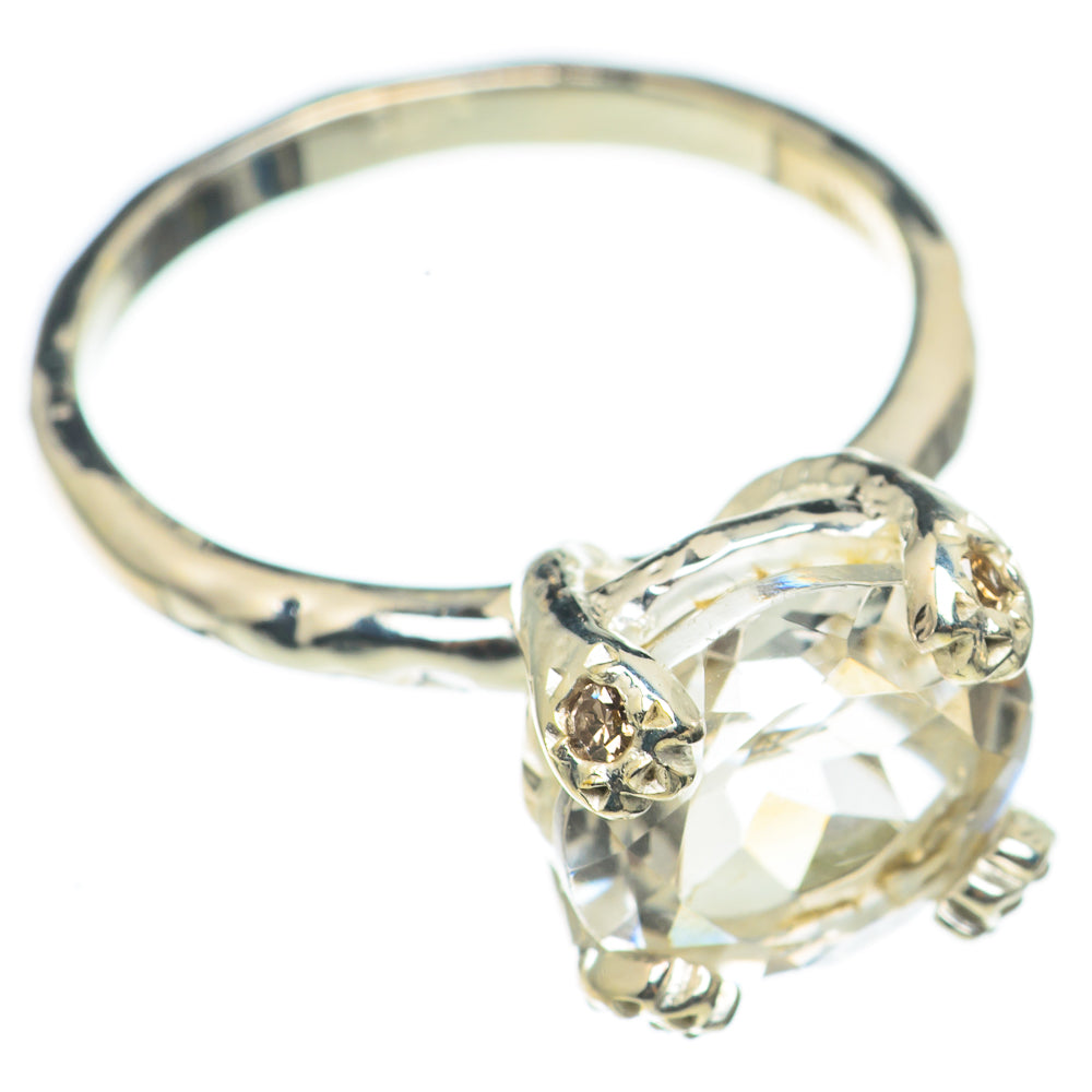White Quartz Rings handcrafted by Anasilvercos - RING68555