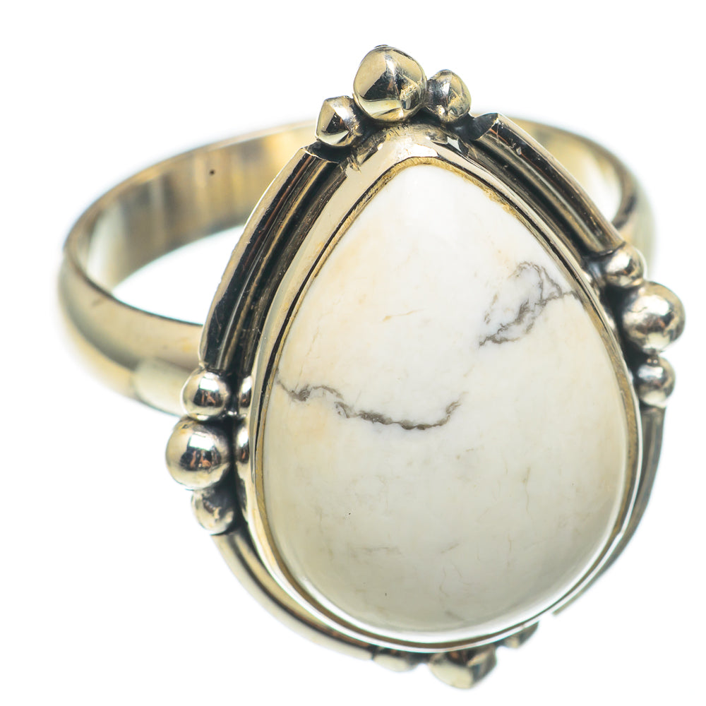 Howlite Rings handcrafted by Anasilvercos - RING68556