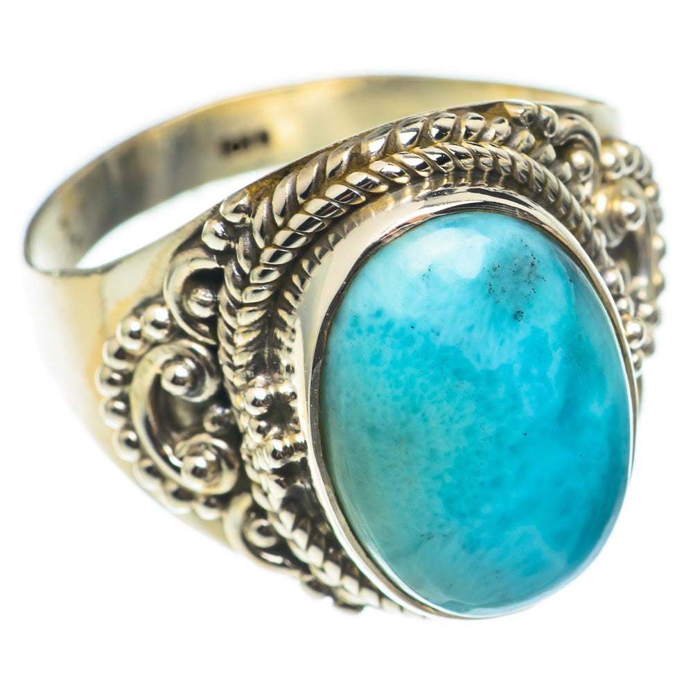 Larimar Rings handcrafted by Anasilvercos - RING68565