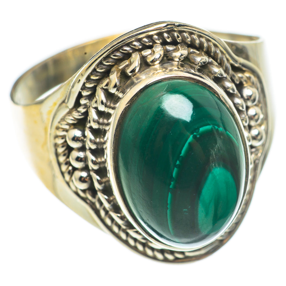 Malachite Rings handcrafted by Anasilvercos - RING68567