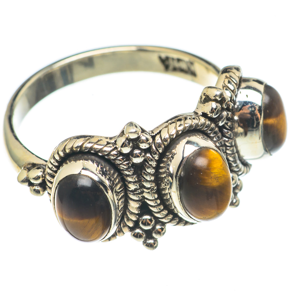 Tiger Eye Rings handcrafted by Anasilvercos - RING68570